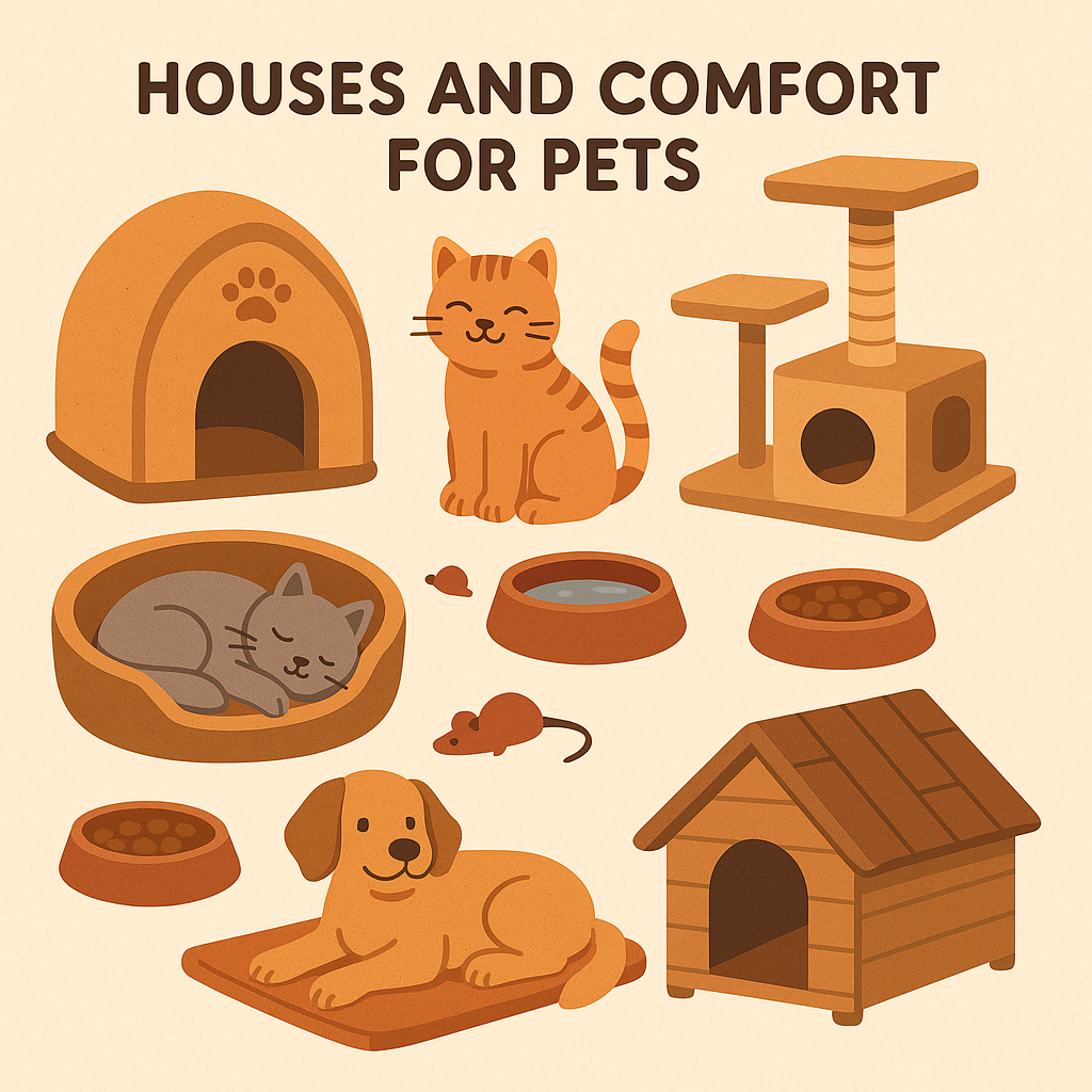 Houses and comfort for pets