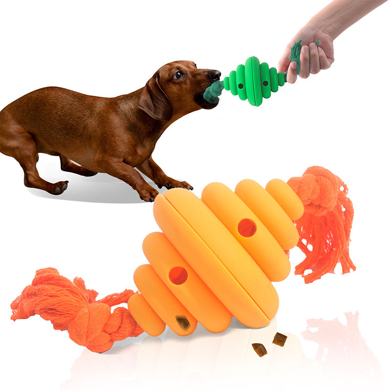 Dog Ball With Rope Toy Dogs Knot Rope Toy Leaking Food Dog Toy Pet Training Toy Dogs Chew Toy Dog Toy For Large Dogs